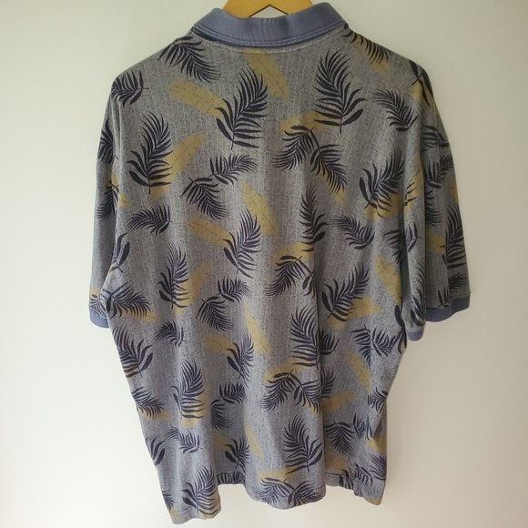 Puritan Grey Floral Polo XL - Picture 2 of 5